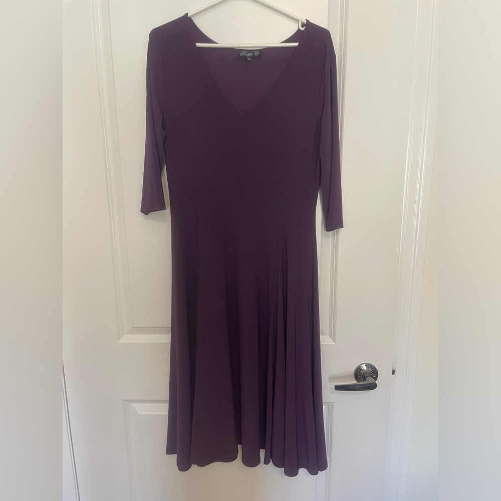 2/$25 🎉 RALPH G purple flowy dress size XL